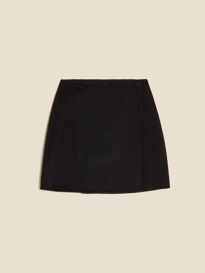 Erina Wool Skirt  Black