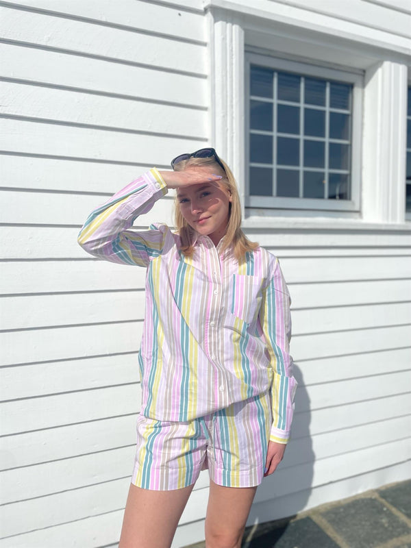 STRIPE COTTON SHIRT  Multicolour 999