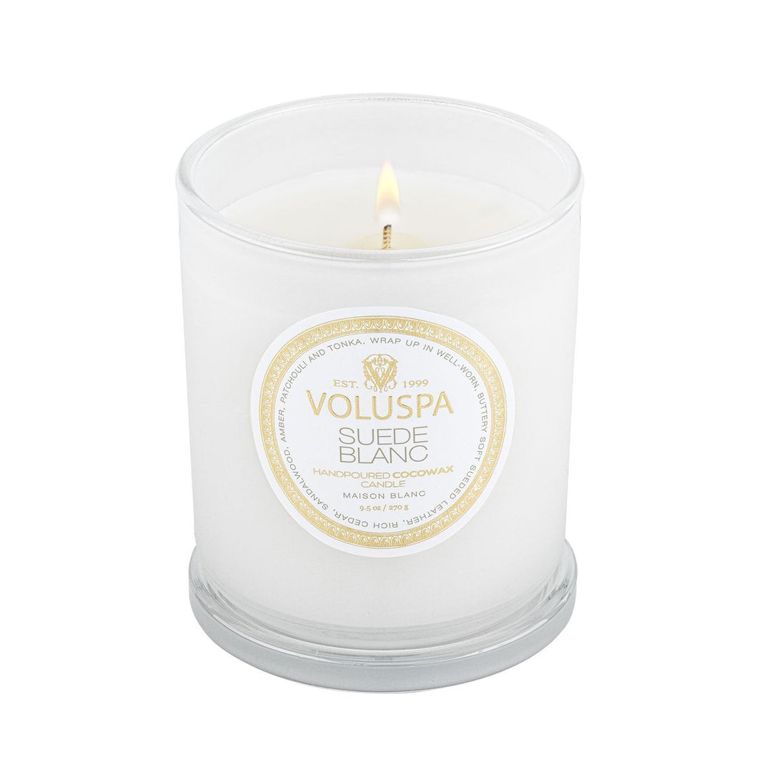 BOXED CANDLE 60T  Suede Blanc