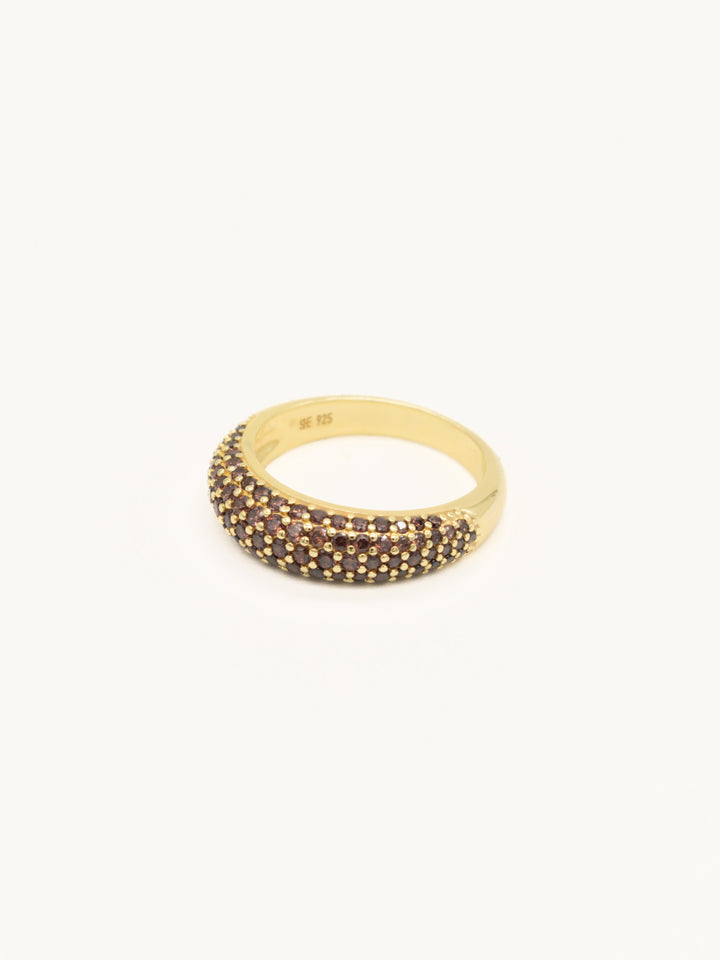 COFFEE SLIM DOME RING  Gold