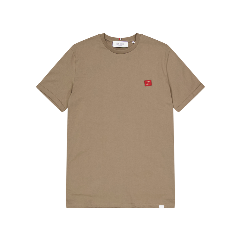 Piece T-Shirt  Mountain Grey/Burnt Red-Dark Sand