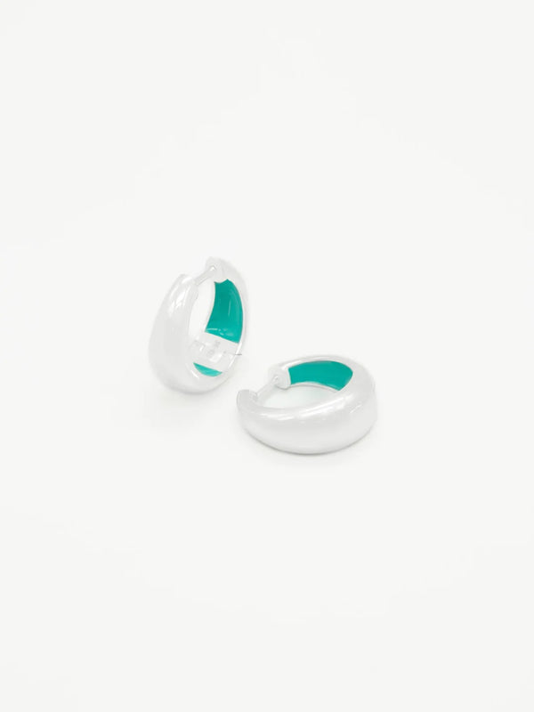 CASINO HOOPS AQUA SILVER  Silver