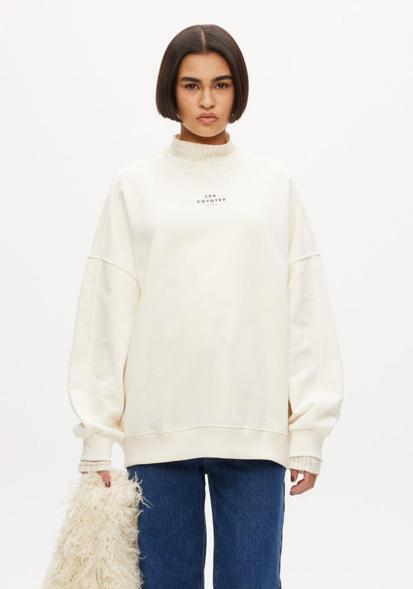 OVERSIZED LOGO SWEATSHIRT  Off White