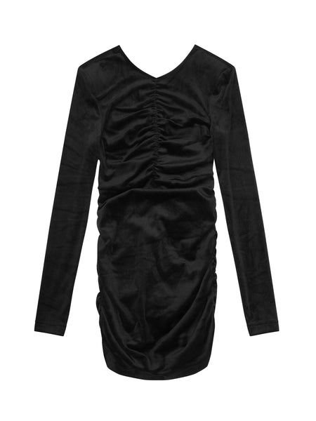 FRANCINE SHORT DRESS  Black