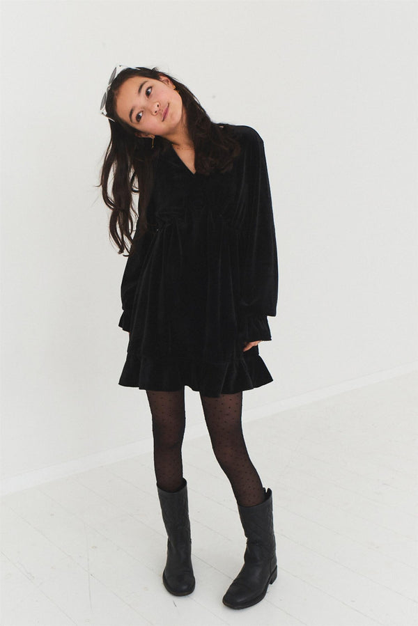 G Francine V-neck Dress  Black