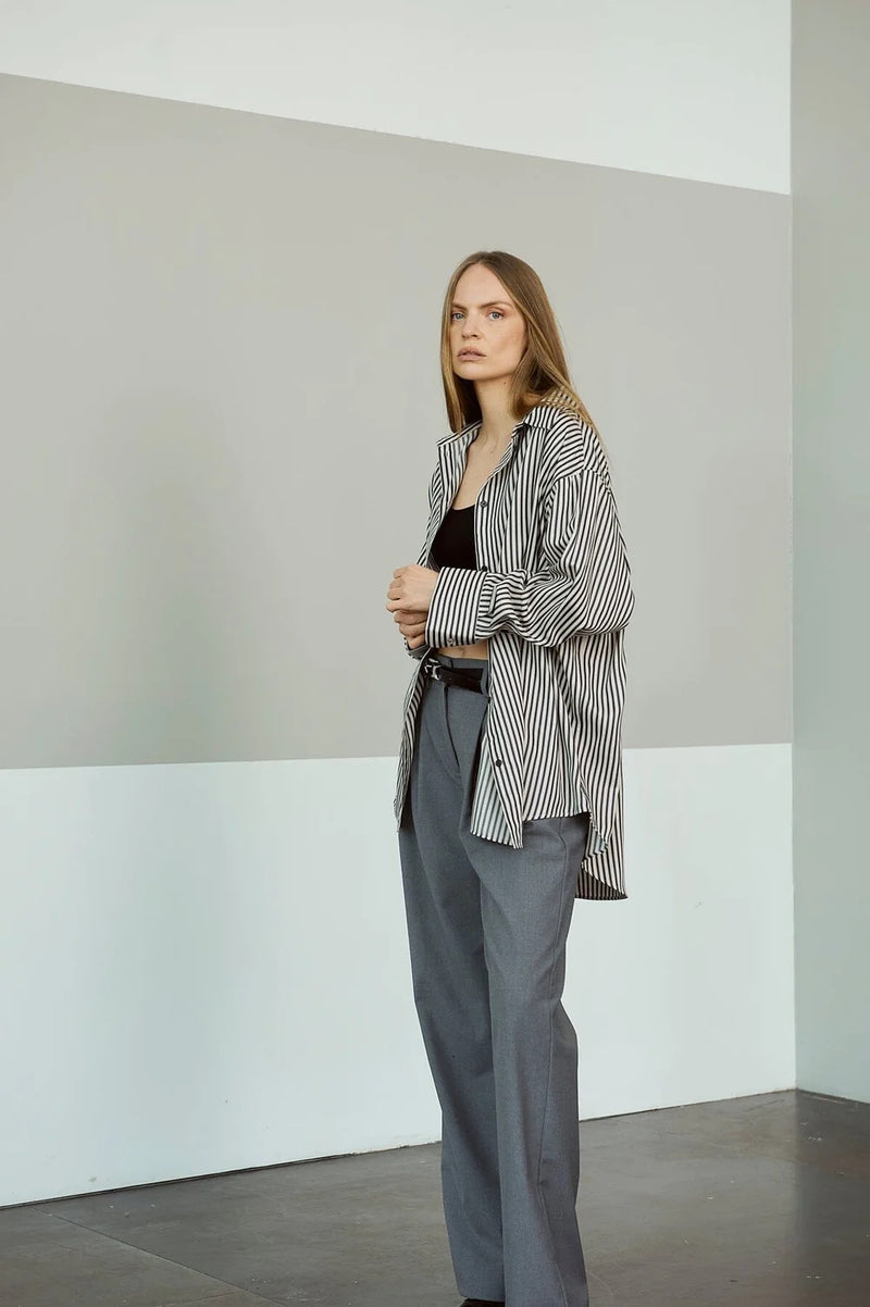 Casey Tencel  Black Stripe