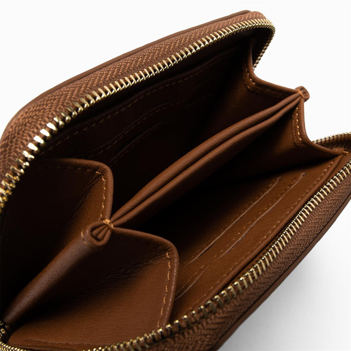 SMALL ZIP WALLET  Cognac