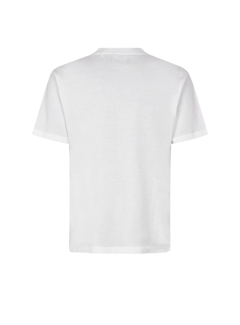 Cotton Jersey Frode Transmission Tee  White