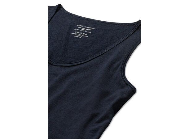 WOOL TENCEL TANKTOP  Black