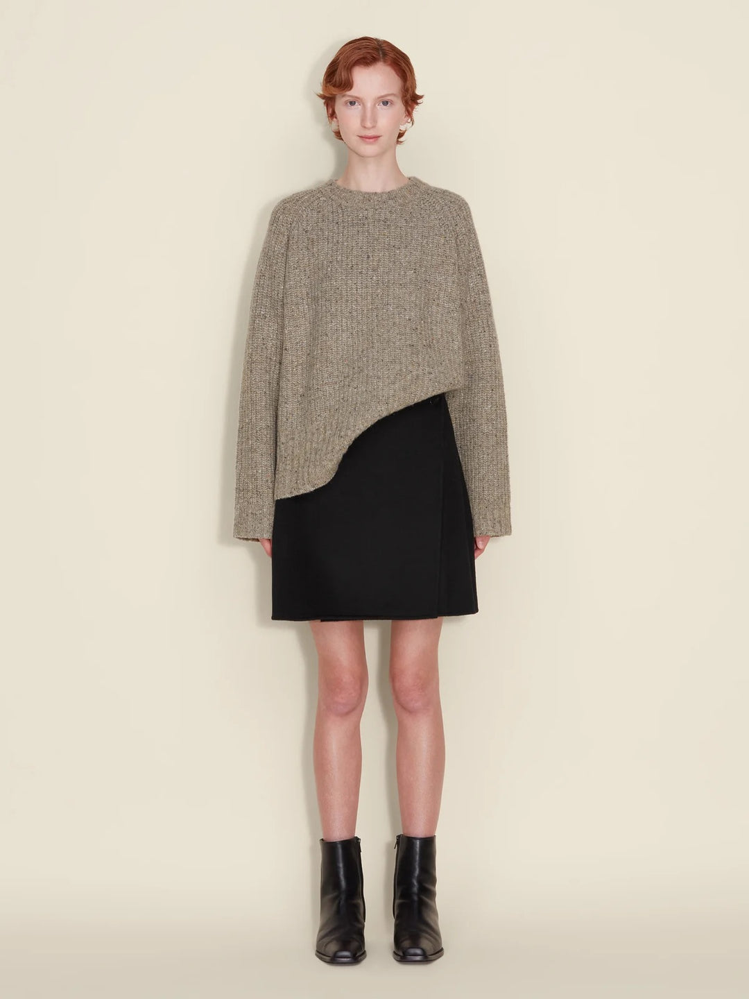 Erina Wool Skirt  Black
