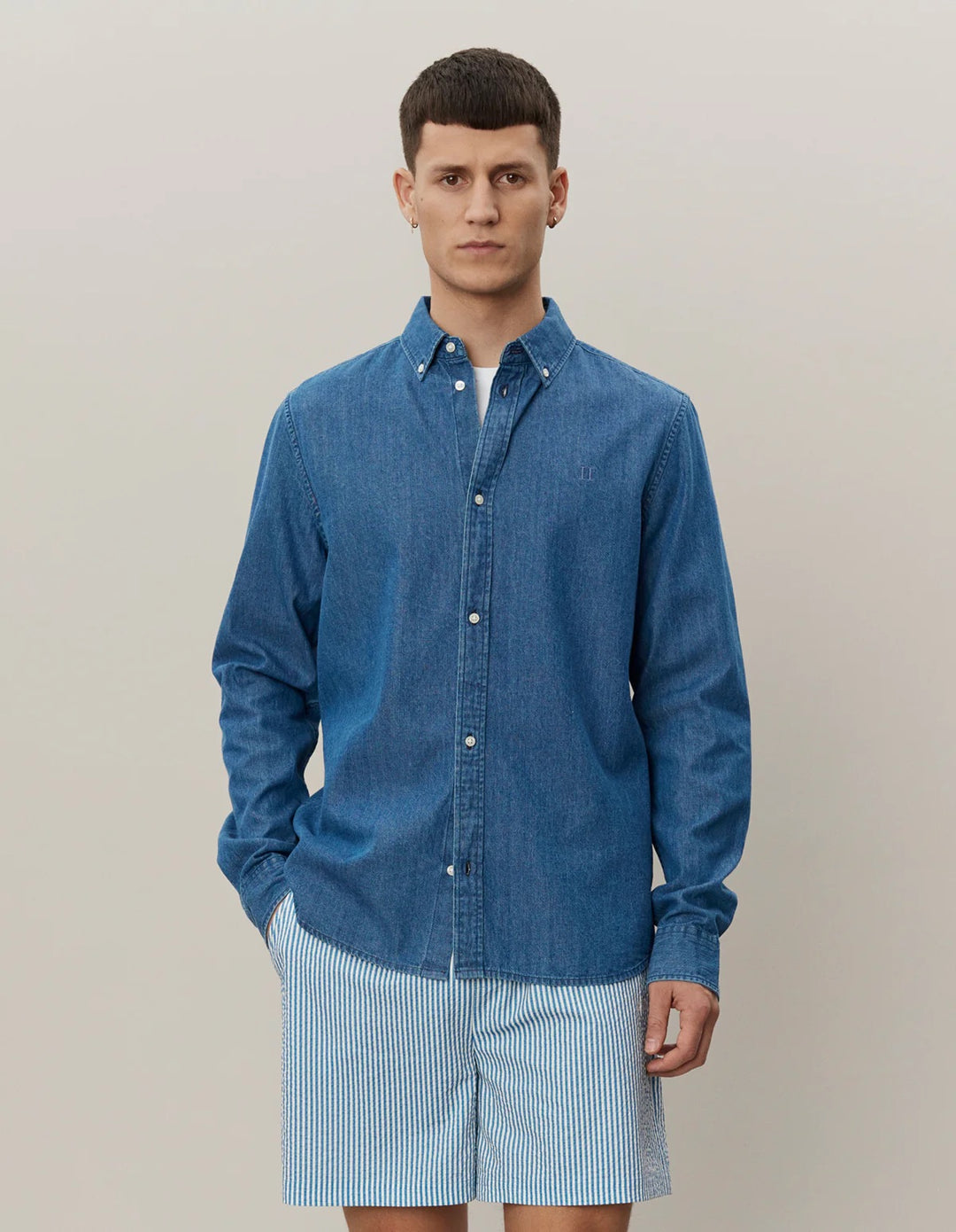 Kristian Denim Shirt  Medium Blue Wash