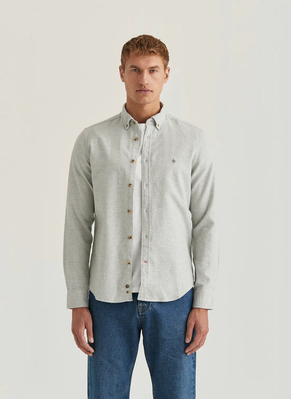 Flannel Check Shirt - Slim Fit  Grey