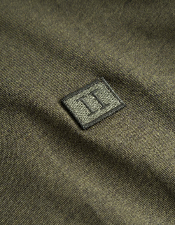 Piece T-Shirt  Olive Night Melange/Dusty Moss-Olive Night