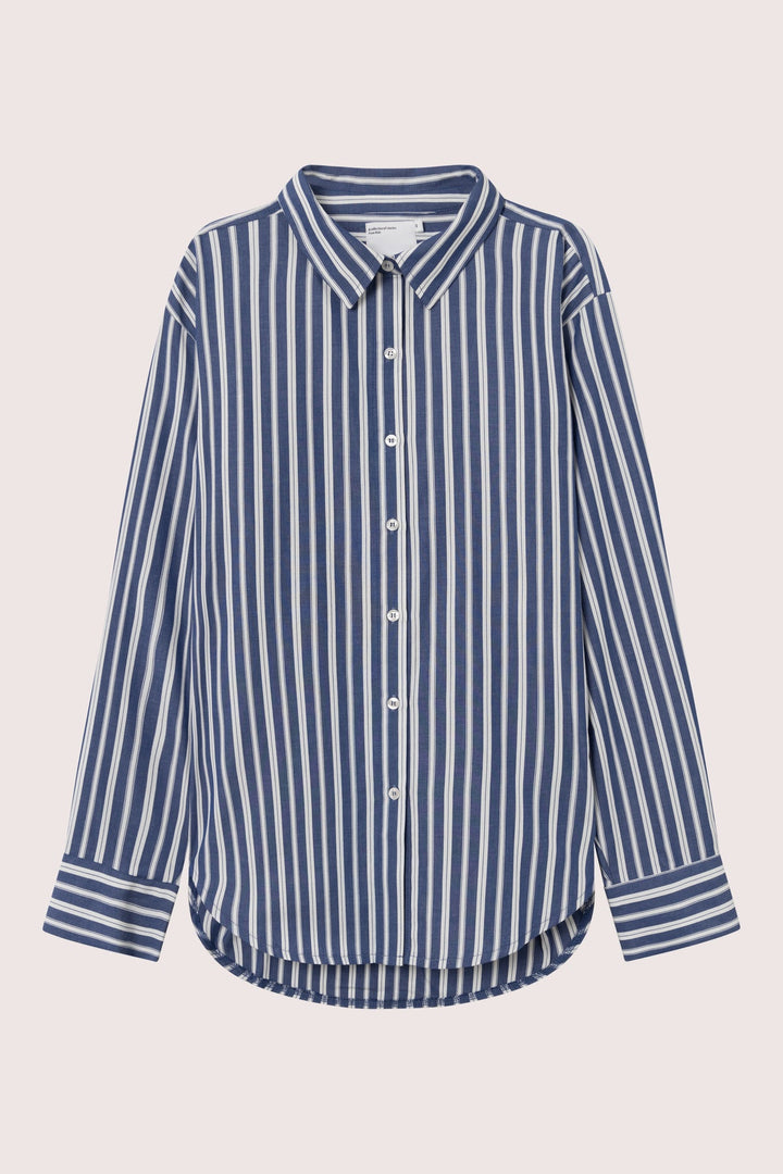 Alvi Oversized Shirt  Blue Stripe